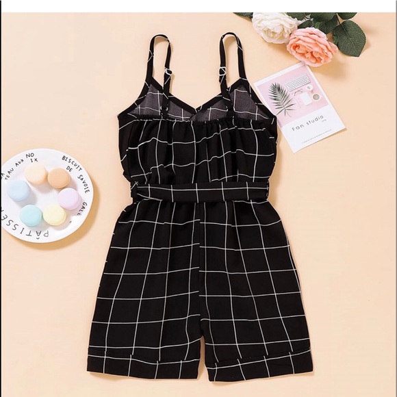 Toddler Girls Stylish Stripy Plaid Causal Onesie - Picture 5 of 6